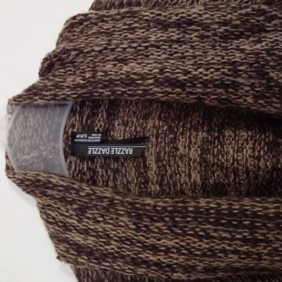 Two Tone Cropped Lightweight Waterfall Cardigan - Picture 4 of 10